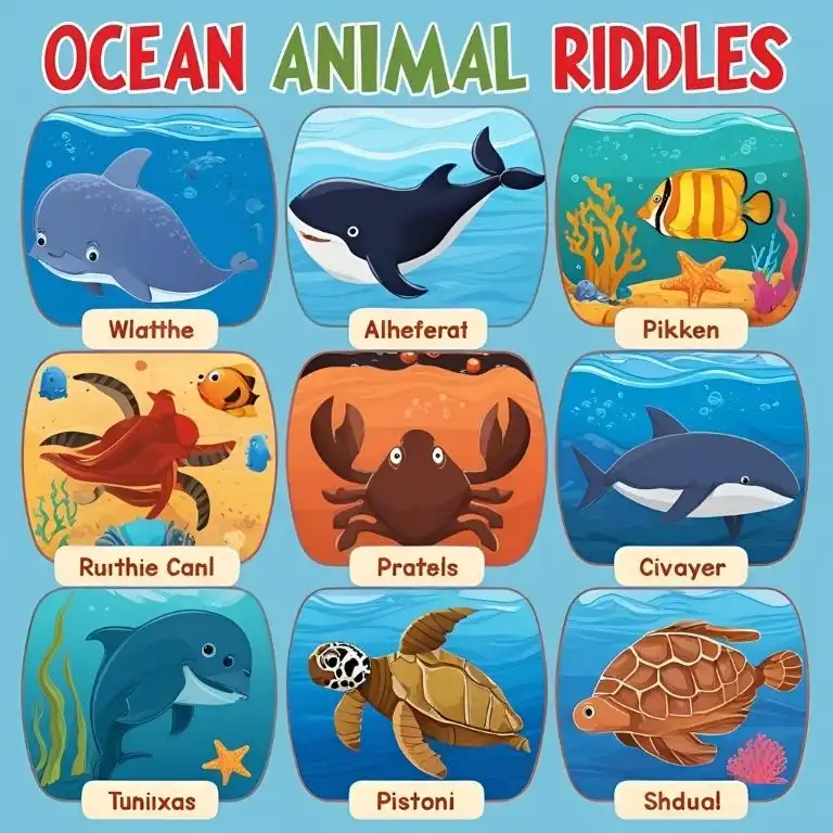 ocean animal riddles for kids