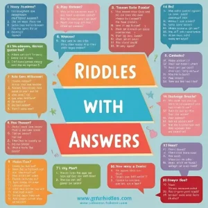 33 Riddles with Answers: Funny Brain Teasers for Kids