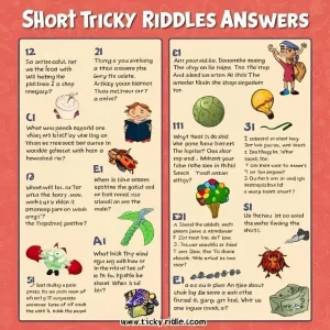 33 Short Tricky Riddles with Answers to Test Your Brain