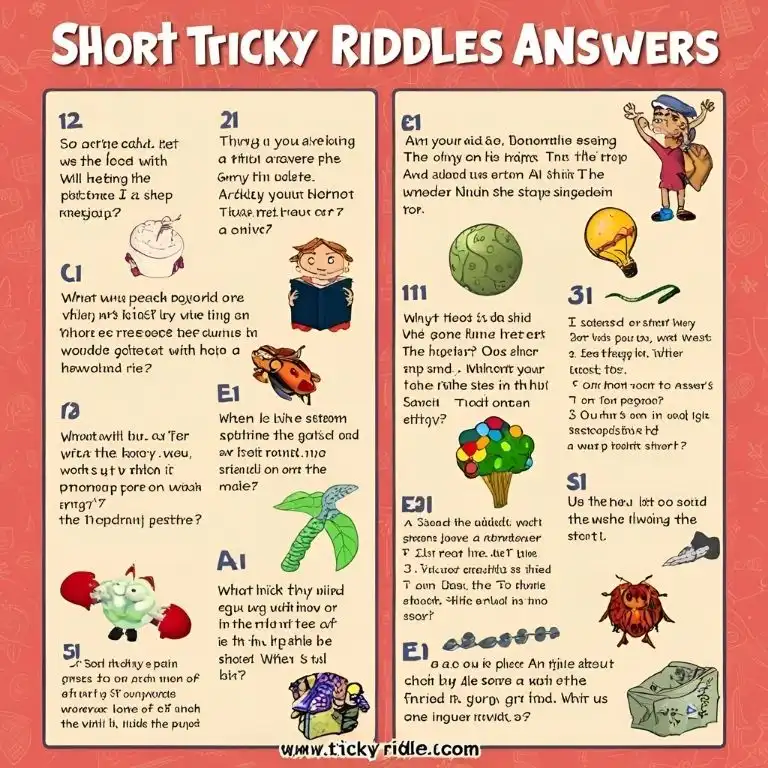 short tricky riddles with answers