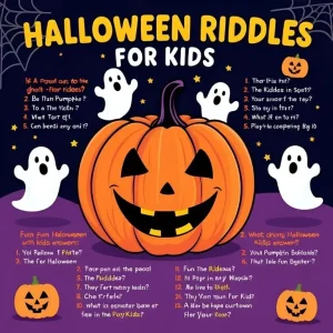 32+ Halloween Riddles for Kids with Answers: Fun, Spooky Challenges!