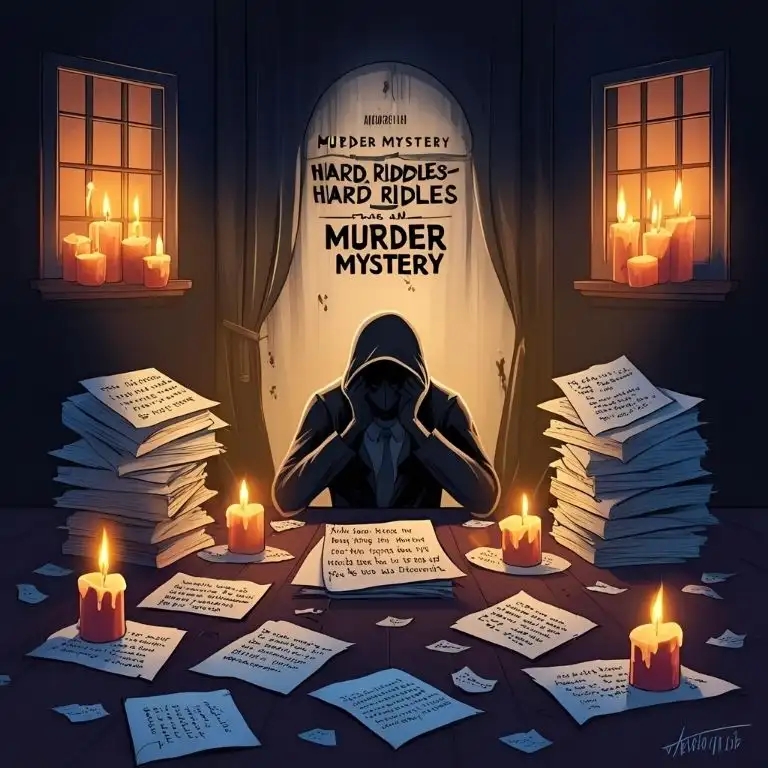 hard riddles about a murder mistery