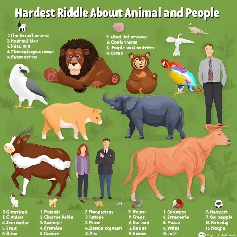 hardest riddle about animal and people
