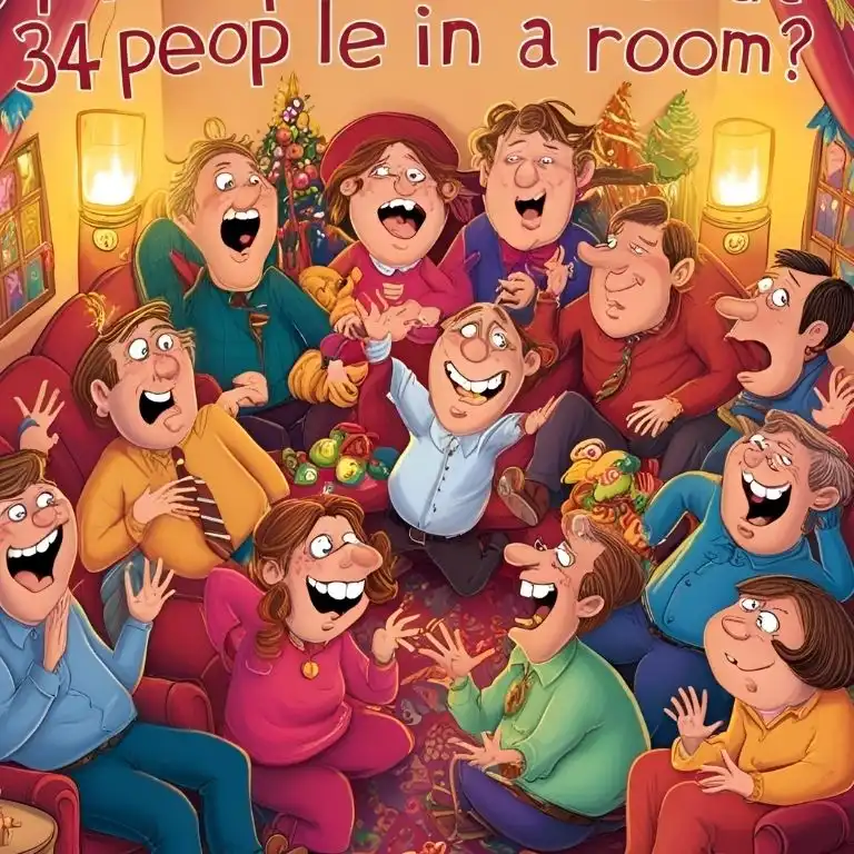 riddle about 34 people in a room