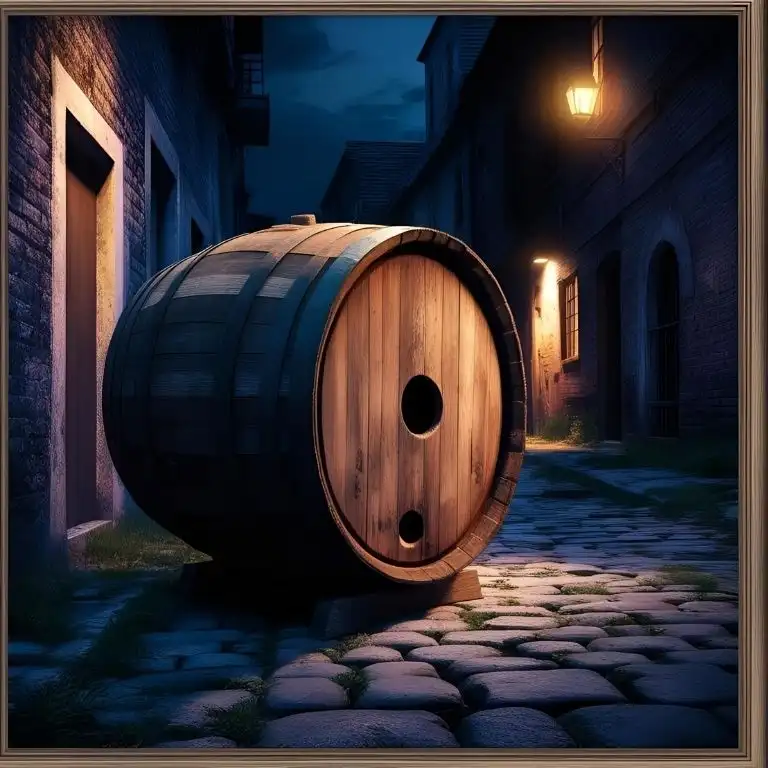 riddle about a barrel with a hole