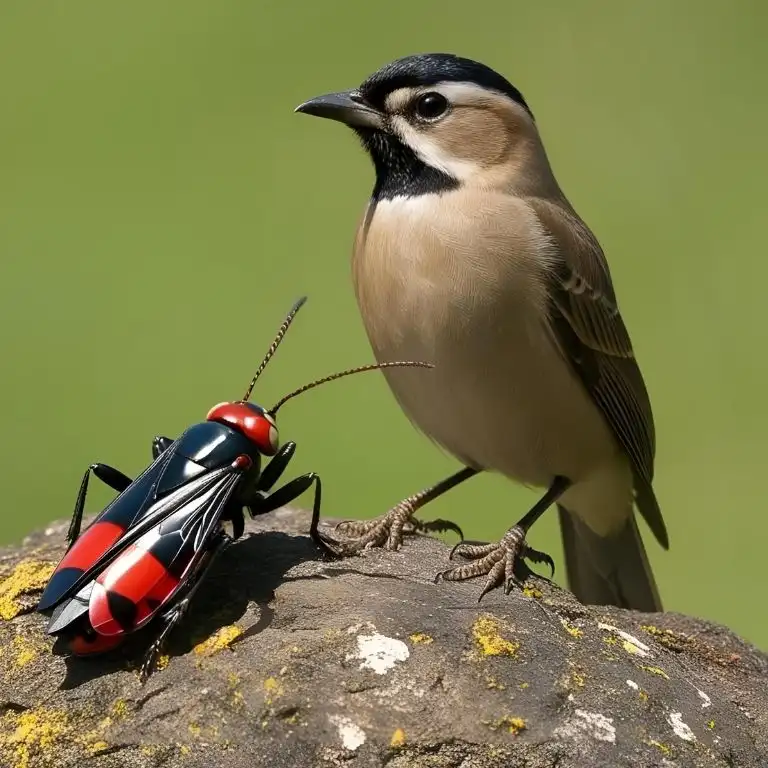 riddle about a bird and insect