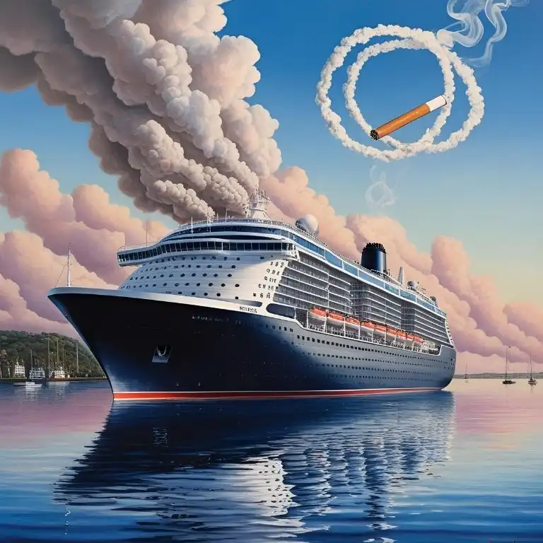 riddle about a cruise ship and a cigarette