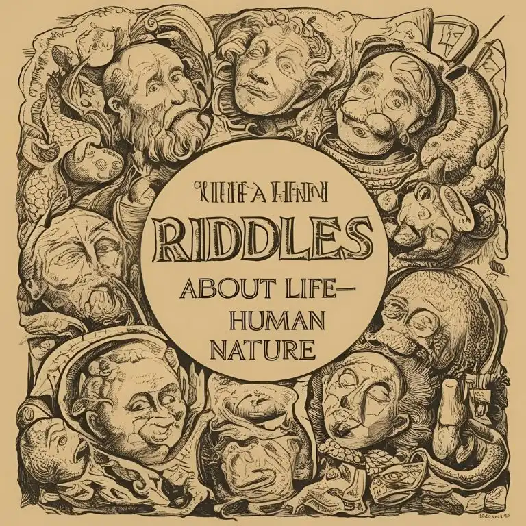 riddles about life or human nature