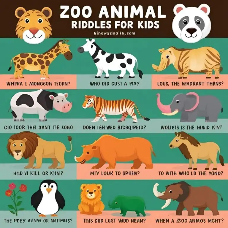 zoo animal riddles for kids