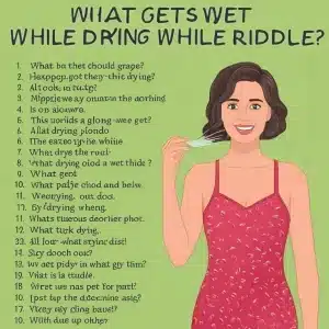 33 What Gets Wet While Drying Riddle