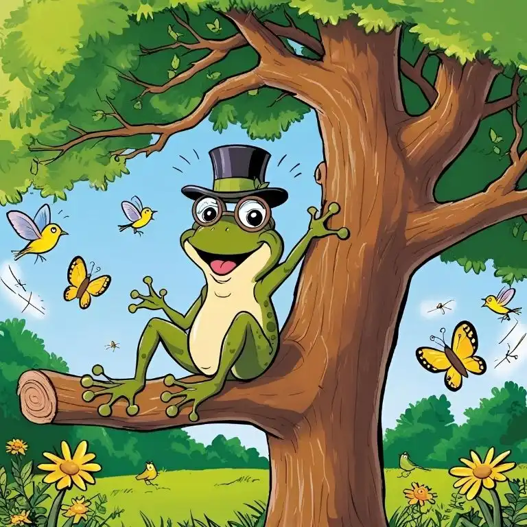 riddle about a frogman in a tree