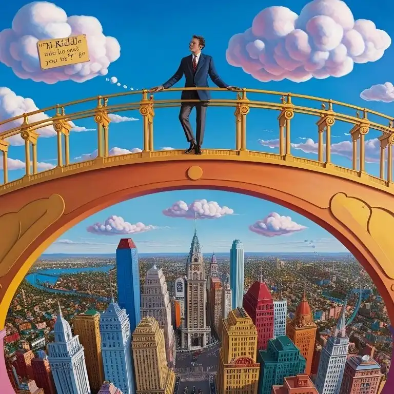 riddle about a guy on a bridge