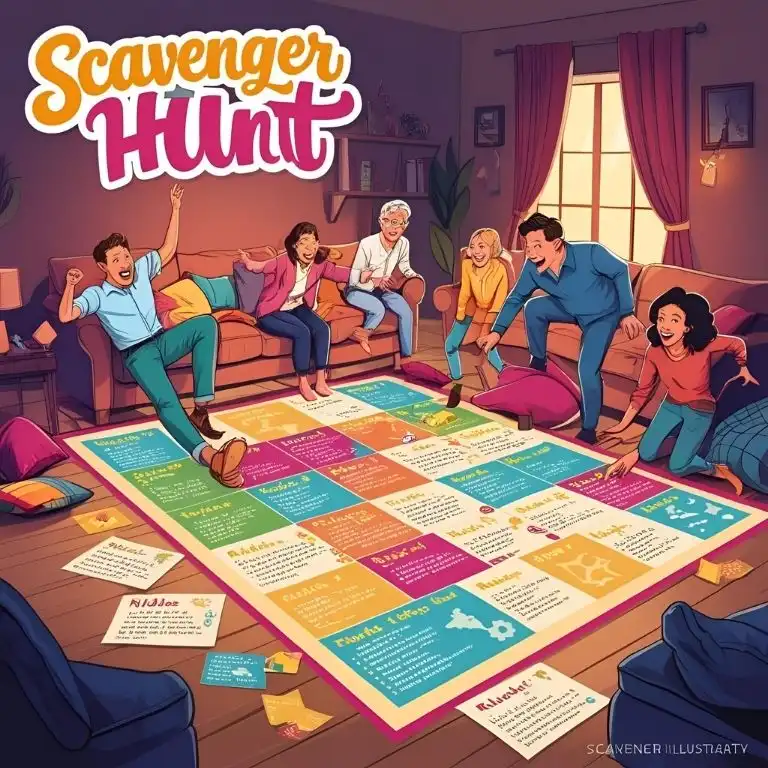 scavenger hunt riddles around the house for adults