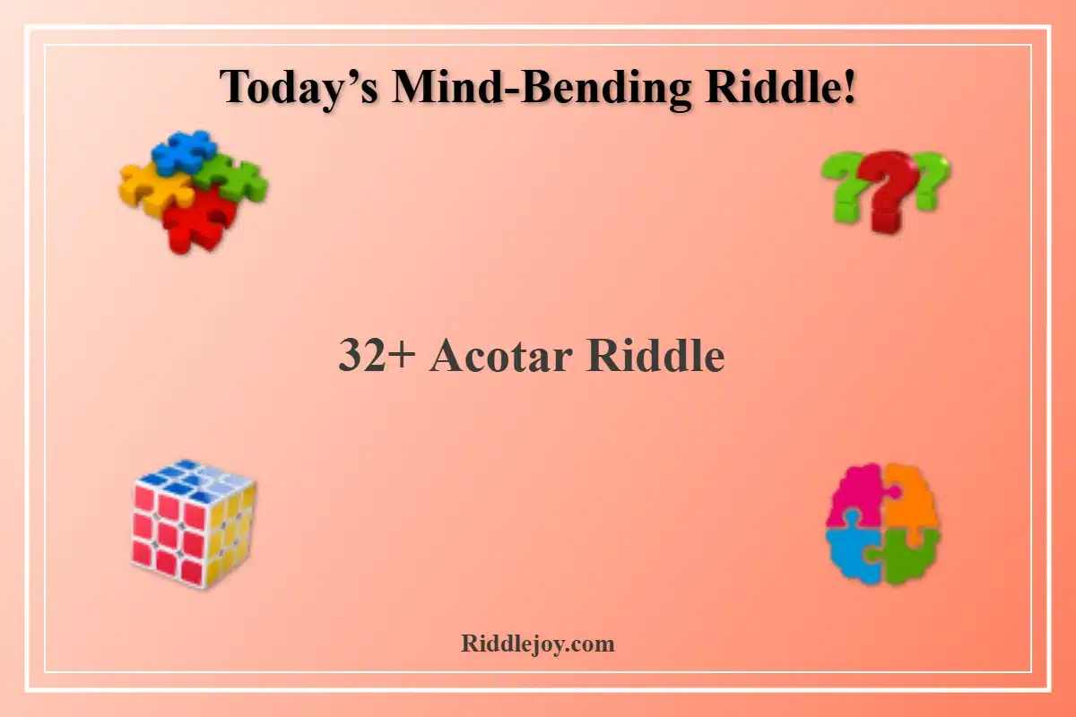 32+ Acotar Riddle