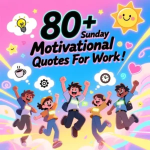80+ Sunday Motivational Quotes for Work to Inspire a Productive Week Ahead