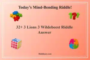 32+ 3 Lions 3 Wildebeest Riddle Answer