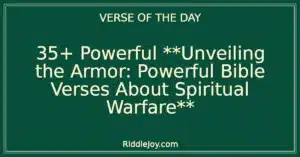 35+ Powerful **Unveiling the Armor: Powerful Bible Verses About Spiritual Warfare**